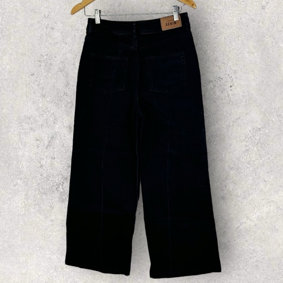 Sezane Jeans Womens Size 28 Wide Leg French Denim Minimalist Stretch Le Crop 38 - Picture 5 of 16